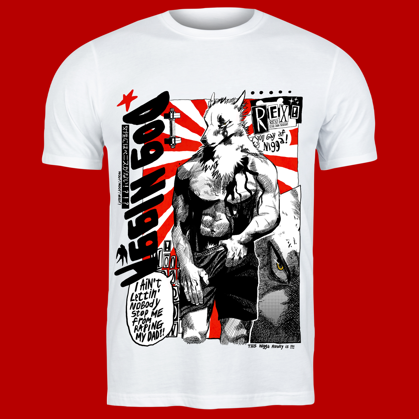 Dog Nigga "Ain't Nobody Stopping Me" T-Shirt (White, Grey, Black)